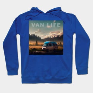 Van Life Camper RV Outdoors in Nature Hoodie